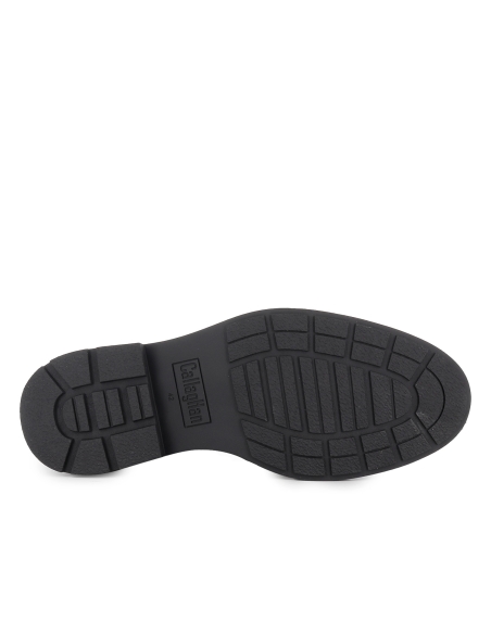 Zapato cordones piel natural con forro transpirable hombre negro