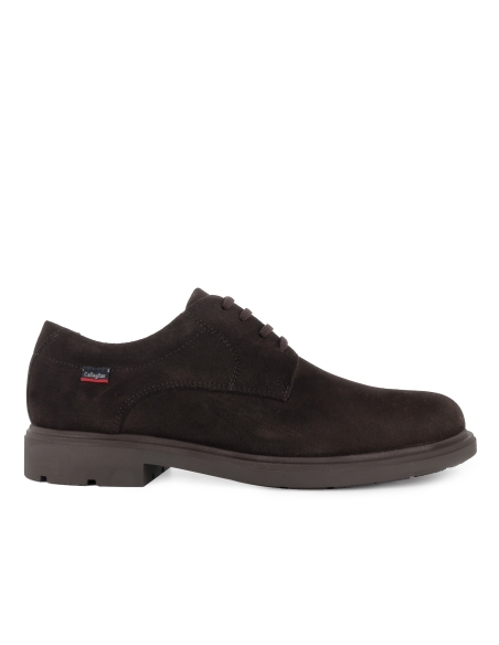 Zapato de cordones con piel vacuno hombre marron