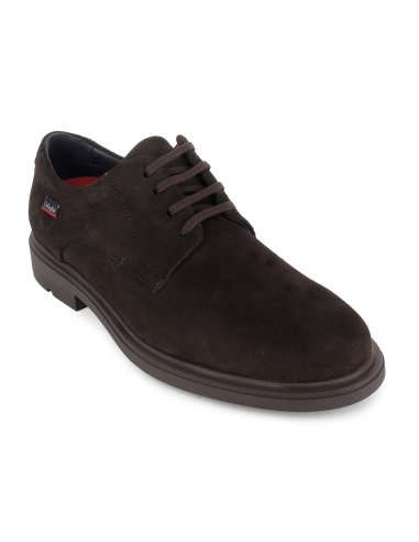 Zapato de cordones con piel vacuno hombre marron