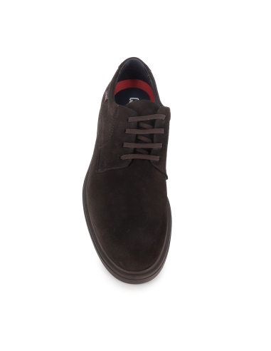 Zapato de cordones con piel vacuno hombre marron