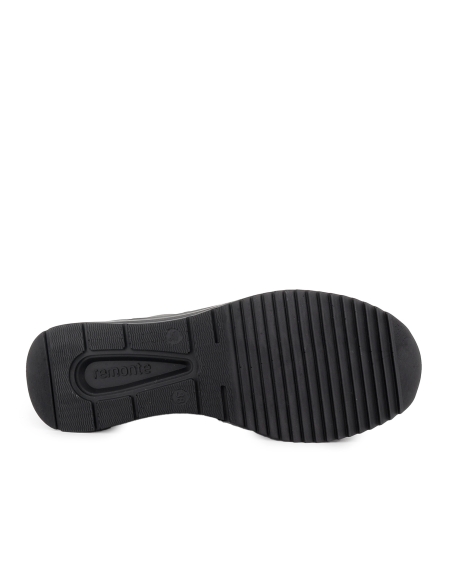 Deportiva piel cuña media cremallera mujer dorado y leopardo