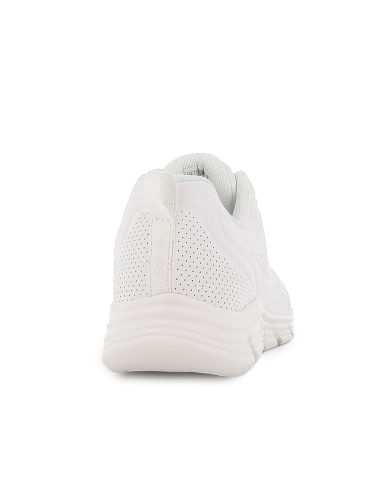Deportivas cordones y Memory Foam mujer blancas