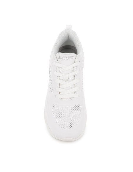 Deportivas cordones y Memory Foam mujer blancas