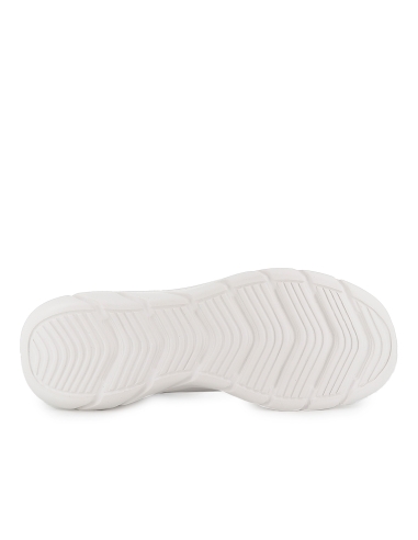 Deportivas cordones y Memory Foam mujer blancas