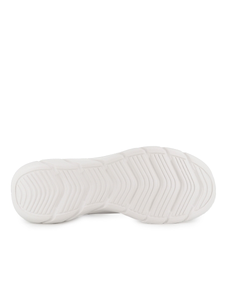 Deportivas cordones y Memory Foam mujer blancas