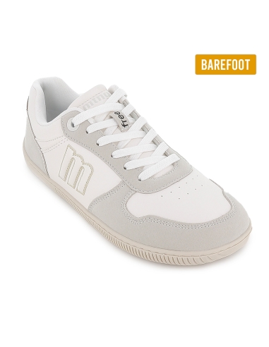Deportivas veganas y barefoot cordones mujer blanco