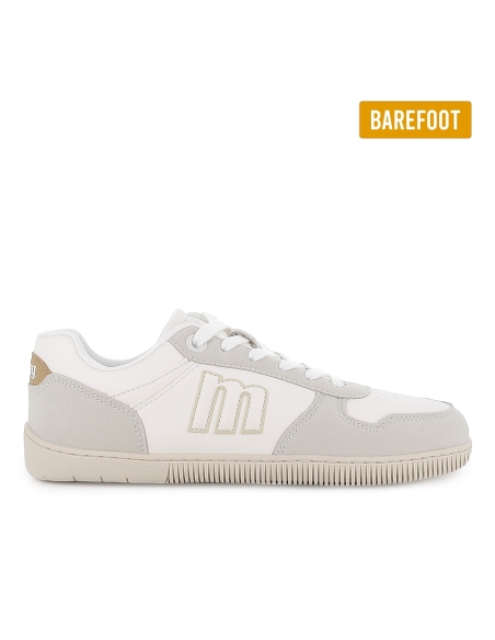 Deportivas veganas y barefoot cordones mujer blanco