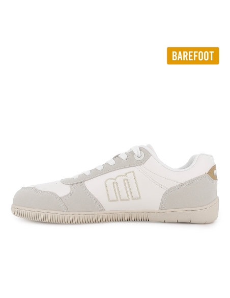 Deportivas veganas y barefoot cordones mujer blanco