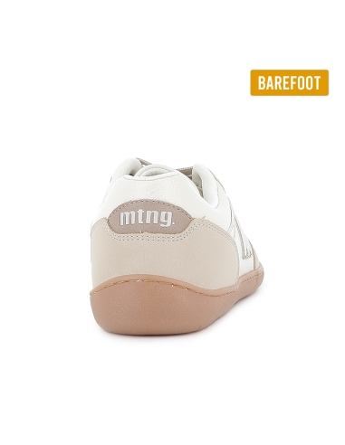 Deportivas veganas y barefoot cordones mujer beige