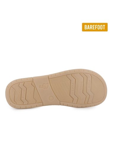 Deportivas veganas y barefoot cordones hombre marfil