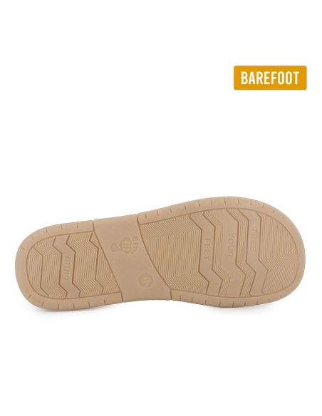Deportivas veganas y barefoot cordones hombre marfil