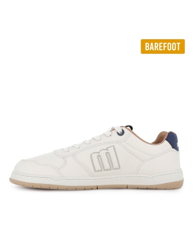 Deportivas veganas y barefoot cordones hombre marfil