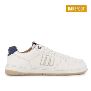 Deportivas veganas y barefoot cordones hombre marfil