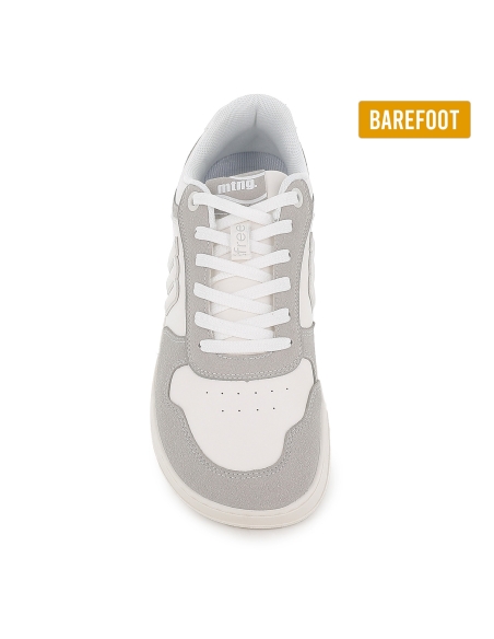 Deportivas veganas y barefoot cordones hombre blanco