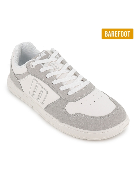 Deportivas veganas y barefoot cordones hombre blanco
