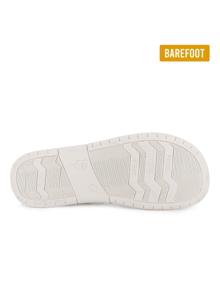 Deportivas veganas y barefoot cordones hombre blanco