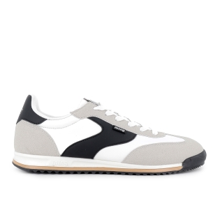 Deportiva nylon suela retrorunning hombre beige