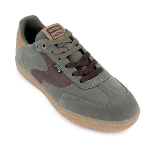 Deportivo napa cordones suela caramelo diseño hombre verde 2