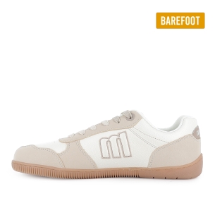 Deportivas veganas y barefoot cordones mujer marfil 2