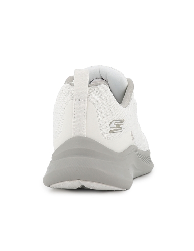 Deportivas malla knit con cordones Memory Foam mujer blanca