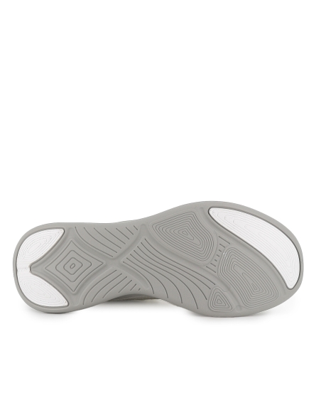 Deportivas malla knit con cordones Memory Foam mujer blanca