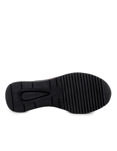 Botin piel elastica vegana cremallera cuña mujer dorado