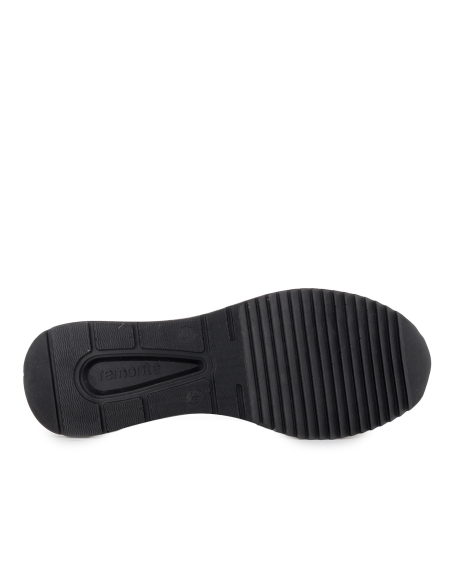 Botin piel elastica vegana cremallera cuña mujer beige.