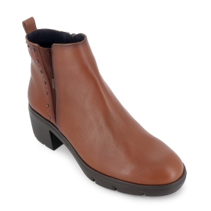 Botin piel elasticos con tacon mujer cuero 2