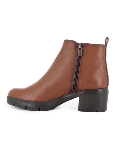 Botin piel elasticos con tacon mujer cuero
