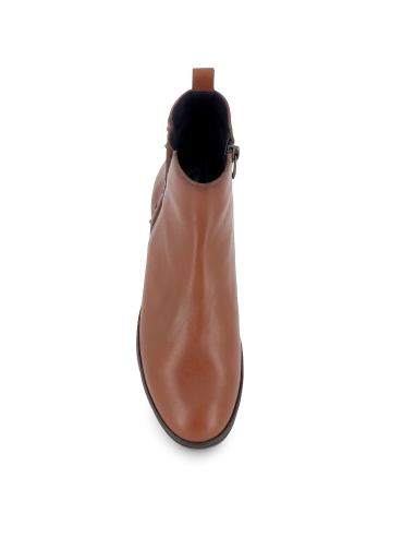 Botin piel elasticos con tacon mujer cuero