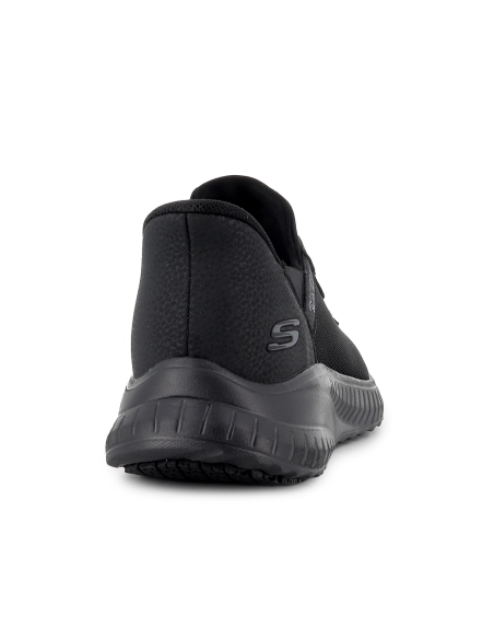 Deportiva antideslizante cordones elasticos hombre negro