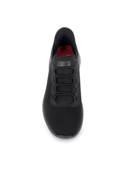 Deportiva antideslizante cordones elasticos hombre negro