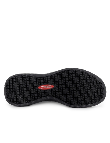 Deportiva antideslizante cordones elasticos hombre negro