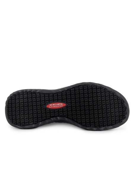 Deportiva antideslizante cordones elasticos hombre negro