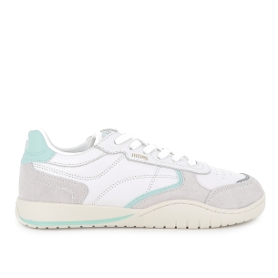 Deportiva piel barefoot con cordones mujer blanco