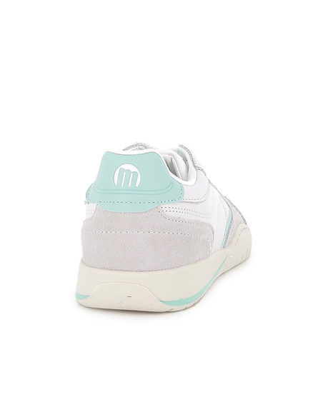 Deportiva piel barefoot con cordones mujer blanco