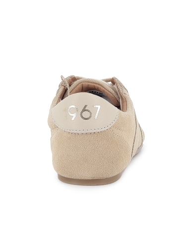 Deportivas piel serraje suela barefoot pespuntes mujer cuero