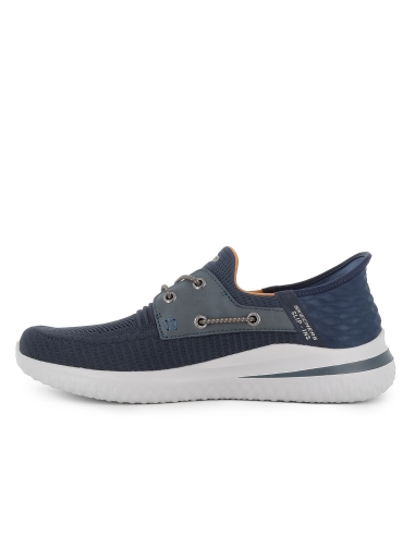 Nautico vegano Slip-Ins con elasticos comodo hombre azul