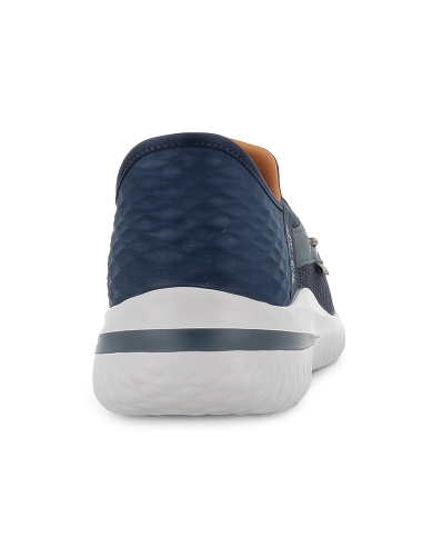 Nautico vegano Slip-Ins con elasticos comodo hombre azul