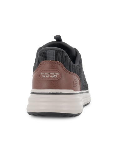 Zapato elasticos malla knit y planta comoda hombre negro