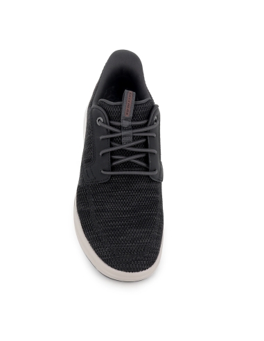 Zapato elasticos malla knit y planta comoda hombre negro