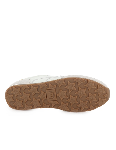 Deportivo cordones microfibra plano moderno mujer blanco