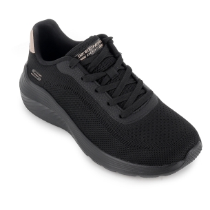 Deportiva malla knit cordones Memory Foam mujer negro 2