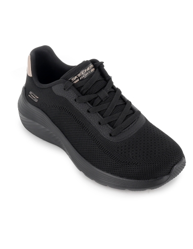 Deportiva malla knit cordones Memory Foam mujer negro