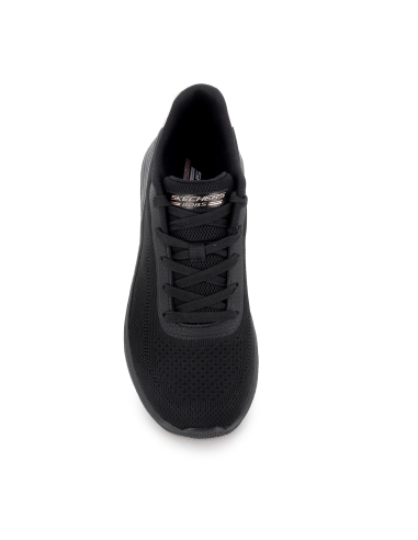 Deportiva malla knit cordones Memory Foam mujer negro