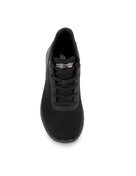 Deportiva malla knit cordones Memory Foam mujer negro