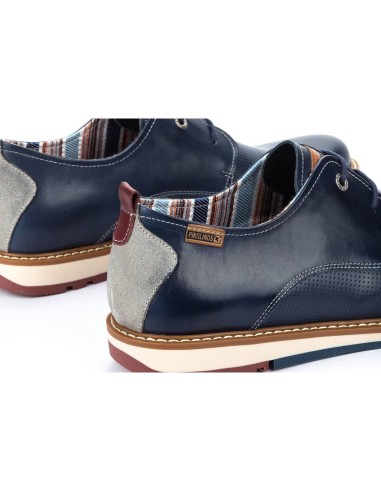 Zapato de piel con cordones cómodo para hombre