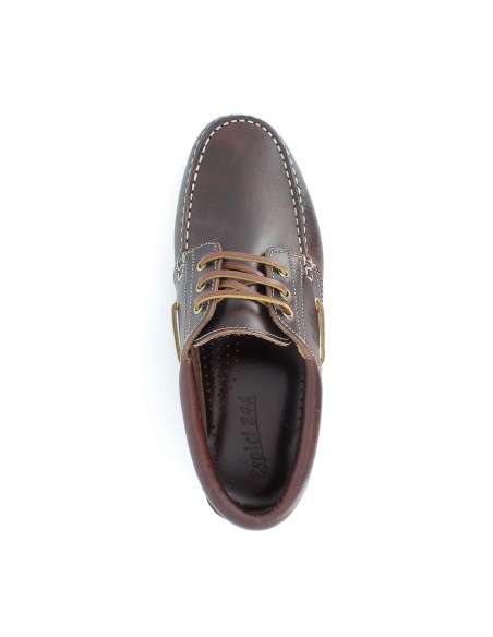 Zapato náutico de piel para hombre