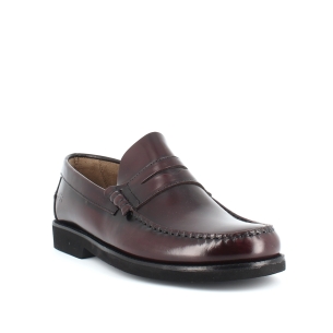 Mocasines castellanos de piel para hombre Rojo 2