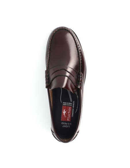 Mocasines castellanos de piel para hombre Rojo